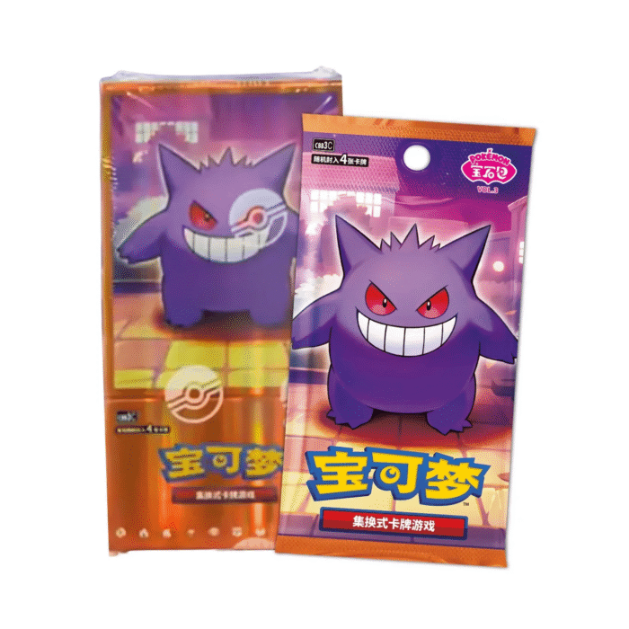 2.Pokémon Simplified Chinese Gem Pack Vol. 3 Gengar Box Pokémon Simplified Chinese Gem Pack Vol. 3 Gengar Box