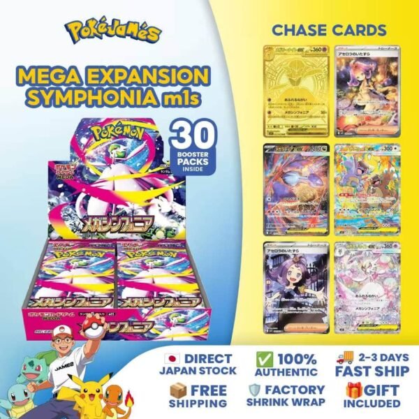 Pokémon Japan M1S Mega Symphonia Booster Box (Factory Sealed)