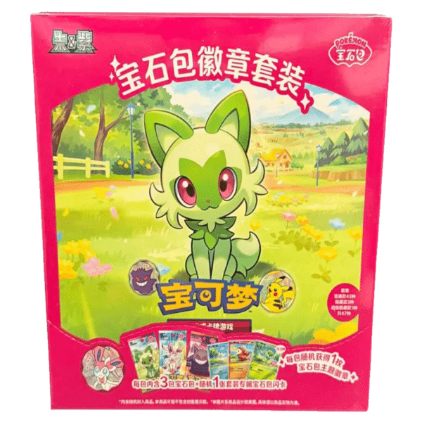 Pokemon TCG S-Chinese 2026 Gem Pack Badge Set New Sealed Case