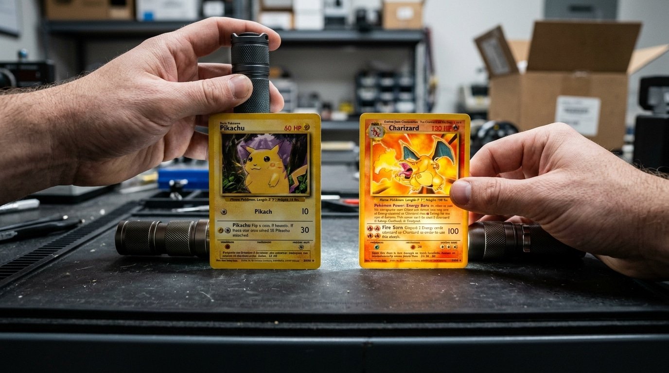 light test verification before you buy Pokémon cards